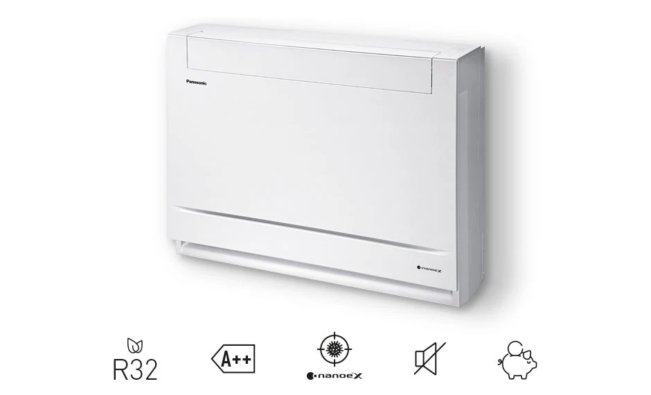 Condizionatore Climatizzatore Panasonic Dual Split Inverter Console Da Pavimento R-32 12000+12000 Con CU-2Z50TBE