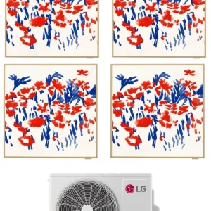 Condizionatore Climatizzatore LG Quadri Split Inverter R-32 Artcool Gallery Photo 9000+9000+9000+12000 Btu Con MU4R25 Wi-F...