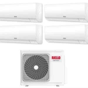 Condizionatore Climatizzatore Riello Quadri Split Aaria Plus I R-32 7000+9000+12000+12000 Btu Con U.Esterna 485 PI Wi-Fi I...
