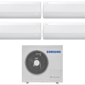 Condizionatore Climatizzatore Samsung Quadri Split Inverter Windfree Avant S2 R-32 7000+9000+12000+12000 BTU Wi-Fi Integra...
