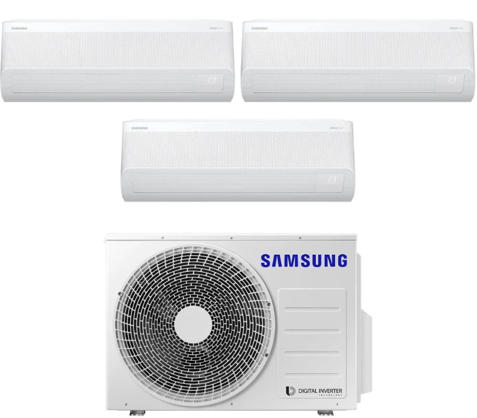 Condizionatore Climatizzatore Samsung Trial Split Inverter Windfree Avant S2 R-32 9000+9000+9000 BTU Wi-Fi Integrato Con A...