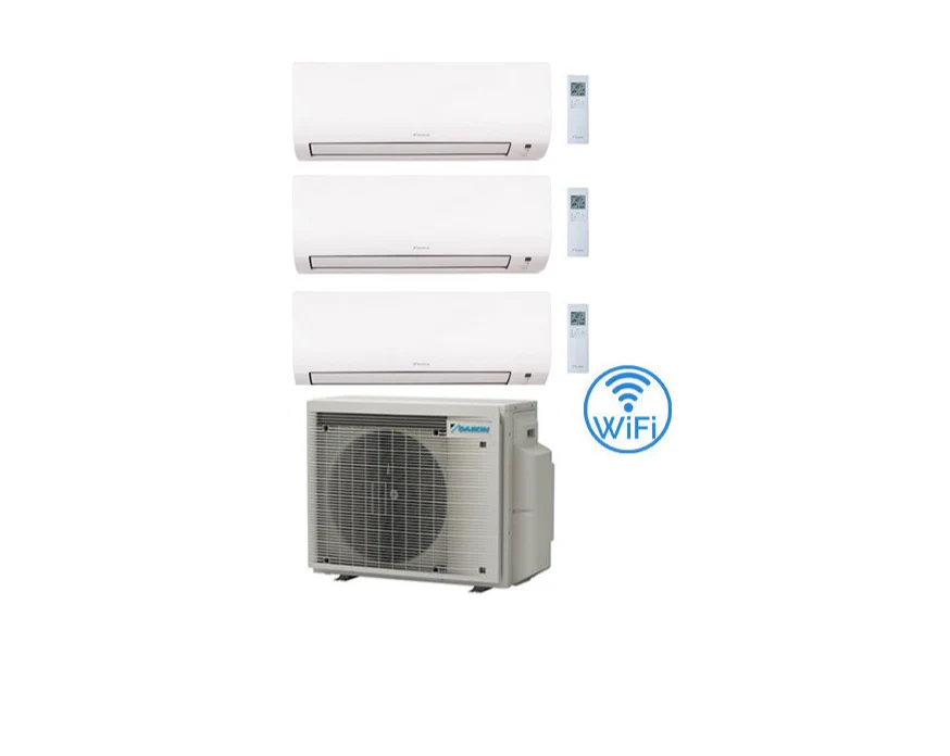 Condizionatore Climatizzatore Trial Split Inverter R-32 Daikin Comfora 9000+9000+9000 con 3MXM52A9 con Wi-Fi Integrato