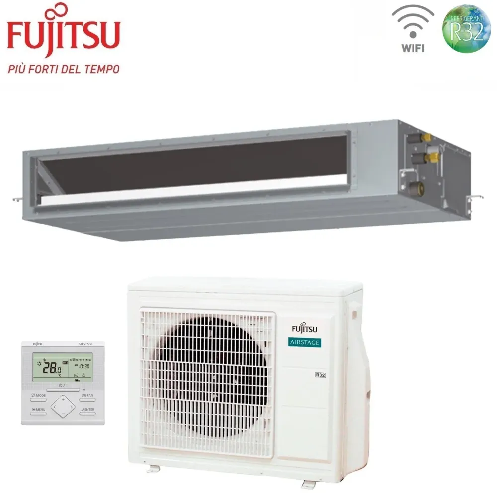 Condizionatore Fujitsu Canalizzabile serie KMTAP 24000 Btu ARXH24KMTAP R-32 Wi-Fi Optional