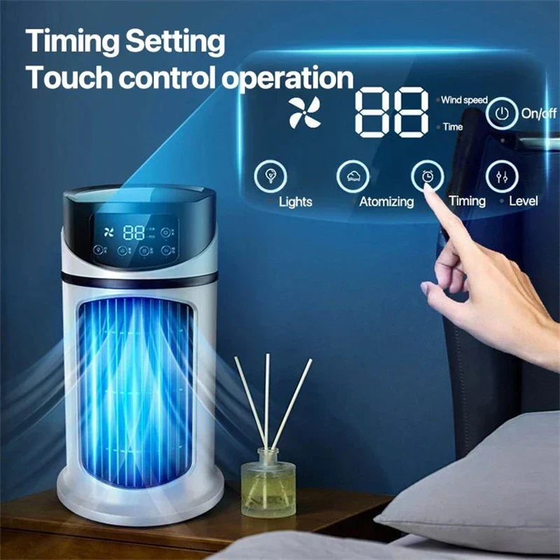 CoolBreeze Mini - Raffrescatore d'aria USB 3 1 con serbatoio d'acqua da 300 ml