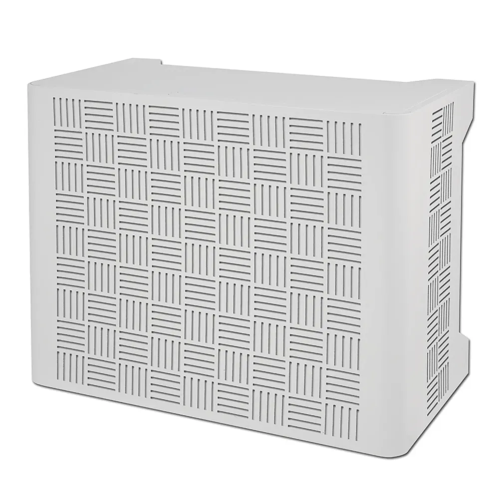 Copri Condizionatore da Esterno Medium 100x54/60x85 cm Acciaio Zincato Bianco
