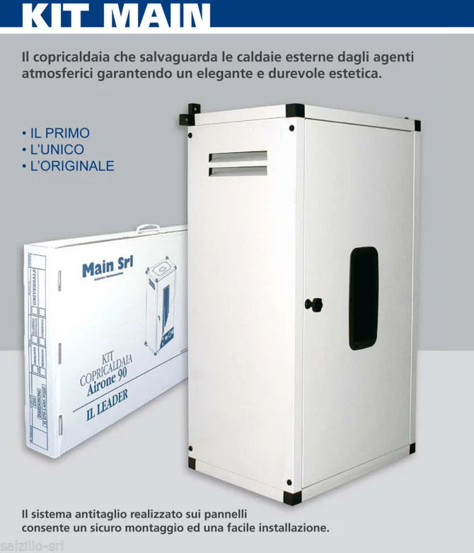 Copricaldaia Lamiera Zincata Universale Bianco 1020x550x450 mm