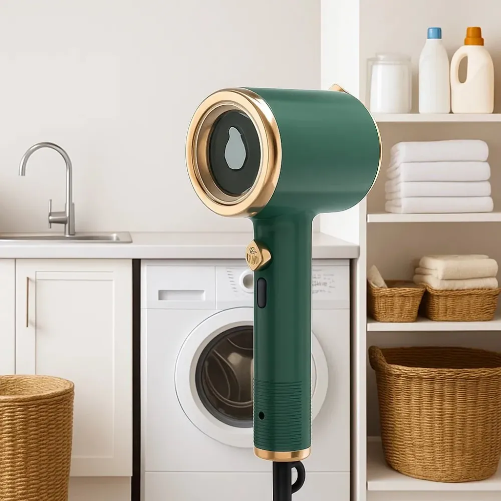 DEWRINKIQ – Ferro da stiro portatile vapore per tessuti con piastra titanio e serbatoio acqua da 50ml Cozey Maison