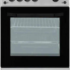Cucina Gas Beko 4 Fuochi Forno Gas CSG42011FS (50x50) Argento Con Coperchio