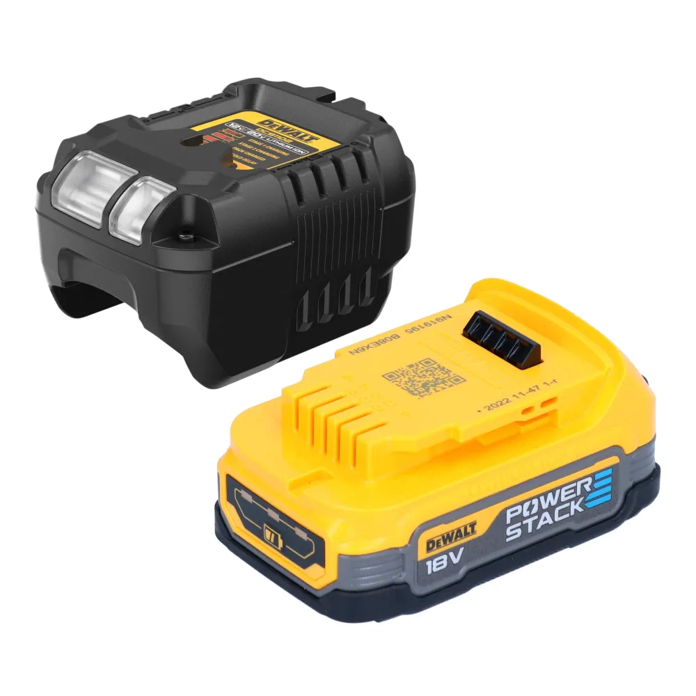 DeWalt DCV 501 LE1 aspirapolvere batteria 18 V 0,7 l classe di polvere L + 1x batteria Powerstack 1,7 Ah + caricabatterie