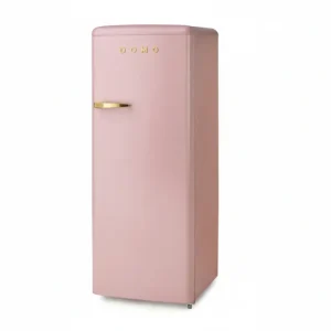 DOMO Frigorifero Mono Porta Retro' Vintage DO91708R Rosa 144 cm CL. D