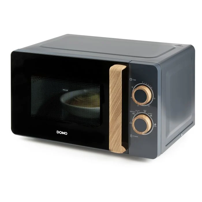 Domo Microonde Solo DO3320 – 20 l – 700 W – nero/legno