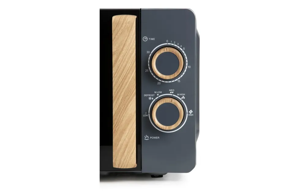 Domo Microonde Solo DO3320 – 20 l – 700 W – nero/legno