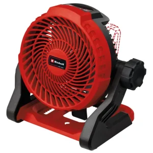 Einhell Ventilatore da tavolo GE-CF 18/2200 Li So – 18 cm, 3 velocità, Rosso