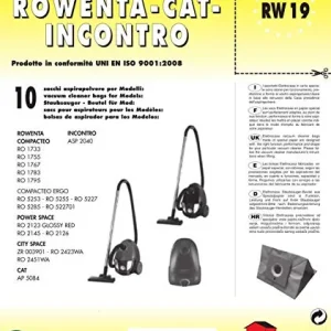 Elettrocasa RW 19, Sacchetti per la polvere, un pacco con 8 pezzi
