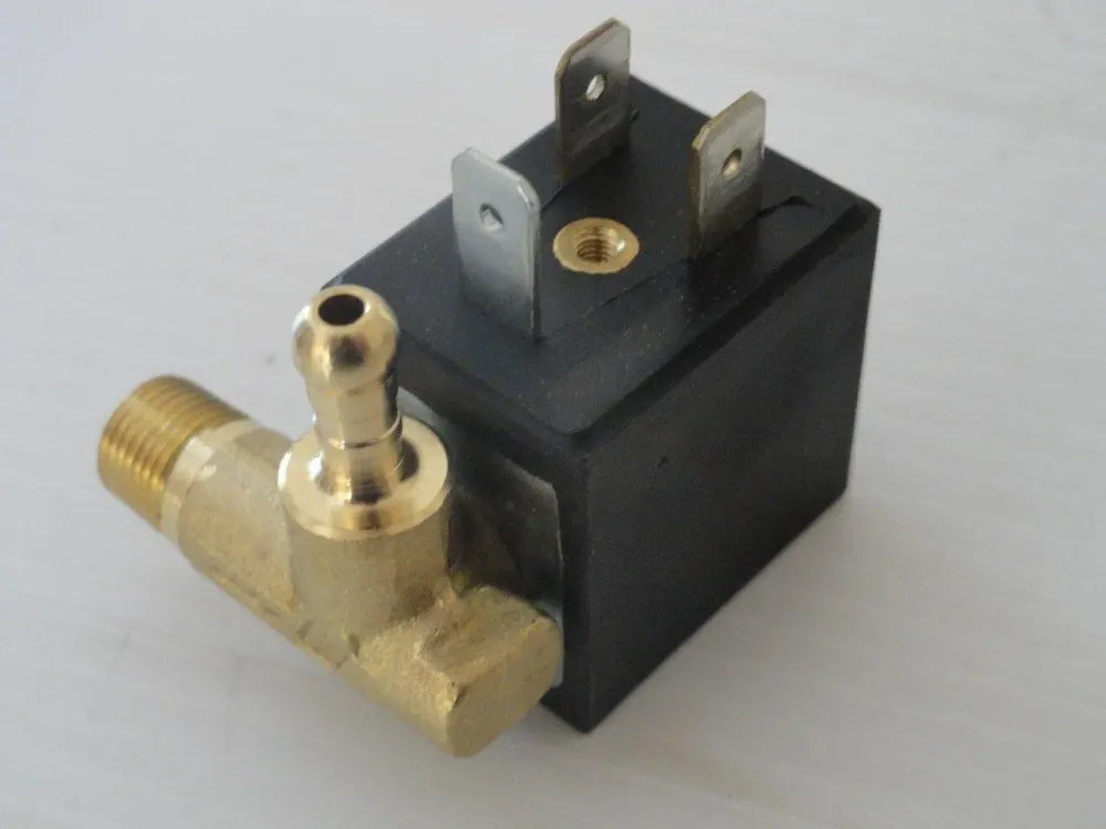 Elettrovalvola uscita destra 4w 90° attacco maschio 4423 en2 fil. cil. 1/8 g c/sede filtro per Polti unico