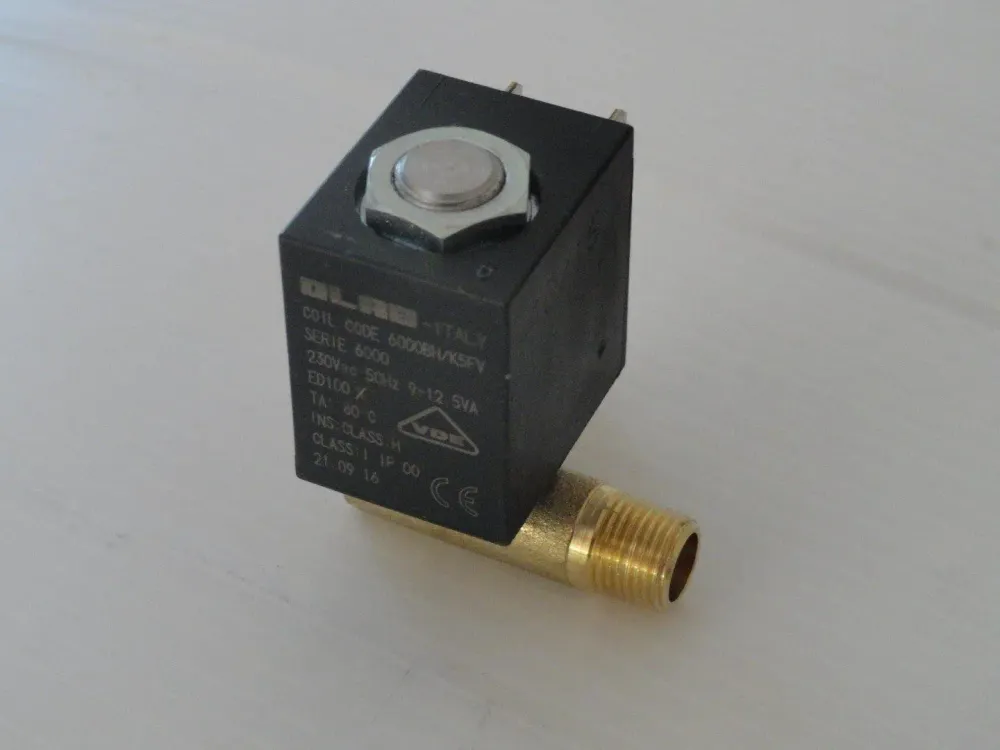 Elettrovalvola uscita destra 4w 90° attacco maschio 4423 en2 fil. cil. 1/8 g c/sede filtro per Polti unico