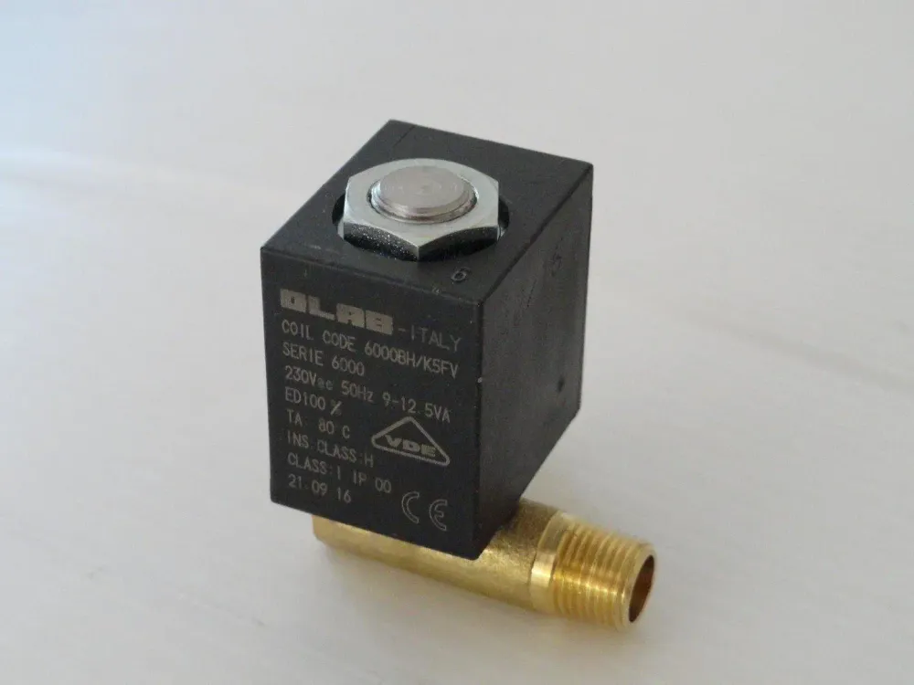 Elettrovalvola uscita destra 4w 90° attacco maschio 4423 en2 fil. cil. 1/8 g c/sede filtro per Polti unico