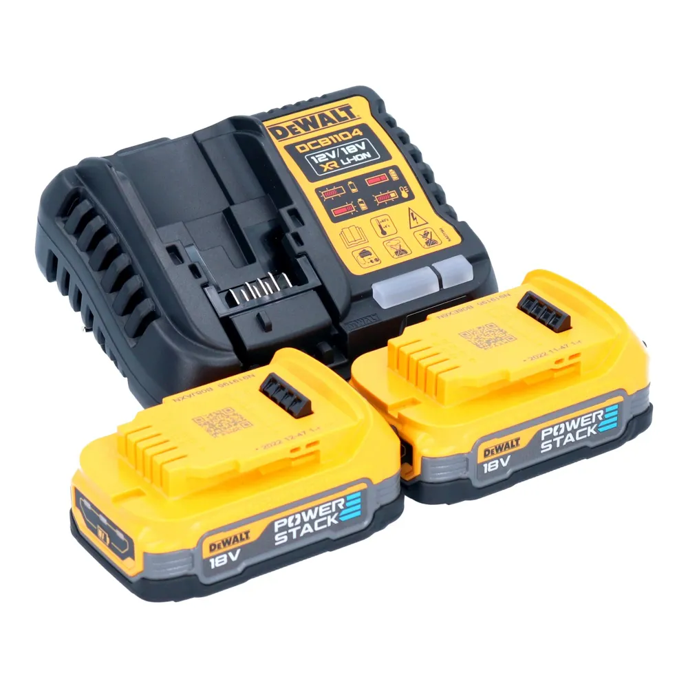 Estrattore universale batteria DeWalt DWH 161 E2 18 V 0,21 l senza spazzole + 2x batteria Powerstack 1,7 Ah + caricabatterie