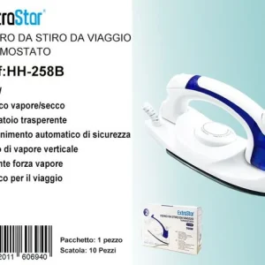 FERRO DA STIRO VAPORE DA VIAGGIO 700W QTA/024