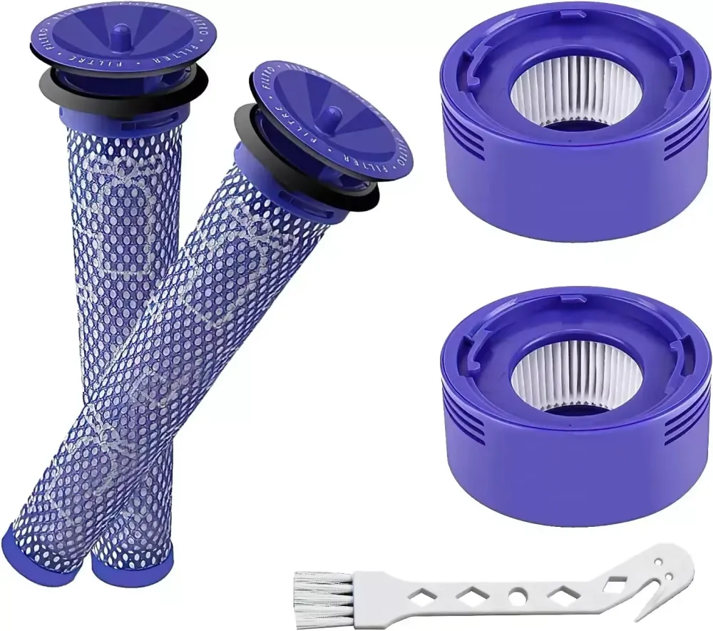 4 filtri dyson ricambio per v8-v7 compatibile filtri lavabili 3 pre-filtro e 3 h