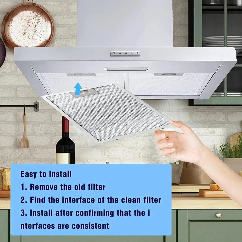 Filtro Cappa 560x160 mm Filtro Antigrasso Cappa Cucina Aspiratore Alluminio 56 X 16 CM 56x16
