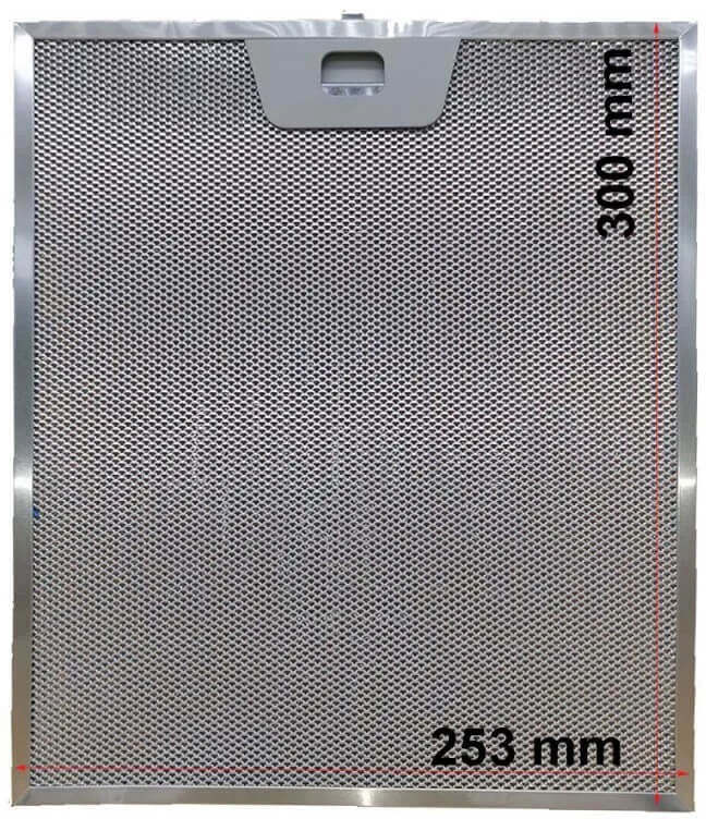 Filtro cappa alluminio Originale Faber 253x300x8mm 133.0017.054