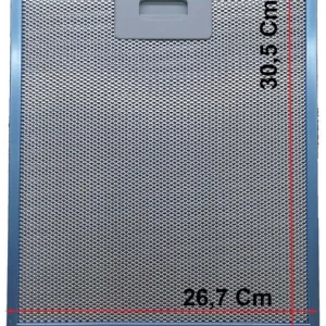 Filtro cappa alluminio per Elica 267x305x9mm