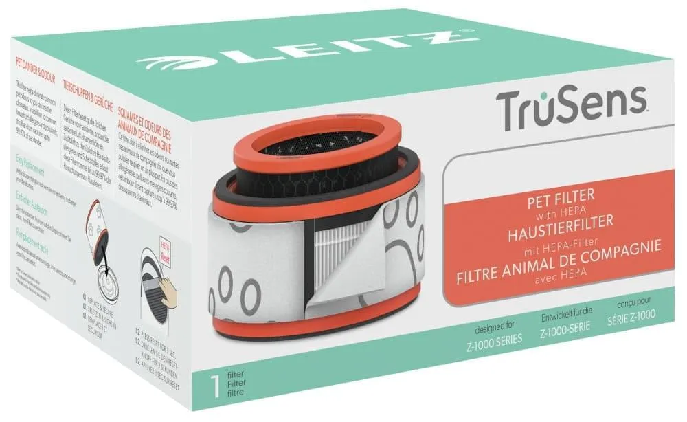 Filtro HEPA per soggetti allergici cani e gatti per purificatore Leitz TruSens Z-1000