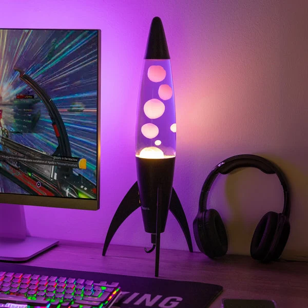 FISURA Lampada lava Rocket Viola