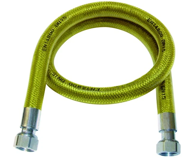 Flessibile Inox Rivestito Per Gas En 14800 F.F. Mm 2000 Idroweb