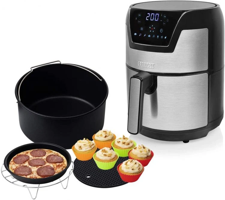 Friggitrice Aerofryer Digitale 4.5L Princess Xxl Ad Aria Calda 1500 W