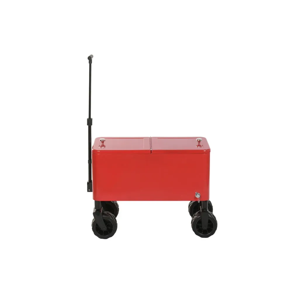 Frigorífico Portátil Home ESPRIT Preto Vermelho Metal Polipropileno 88 X 39 X 120 CM