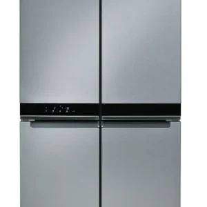 Frigorifero Americano Whirlpool WQ9 B1L 4 Porte Total No Frost Classe F (A187,4xL90,9xP69,8) 594 Litri Illuminazione led Inox