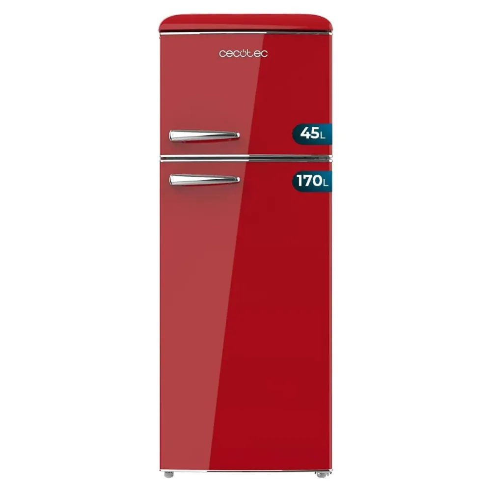 Frigorifero combinato Cecotec Bolero 215 L rosso 2 porte CoolMarket 2D E
