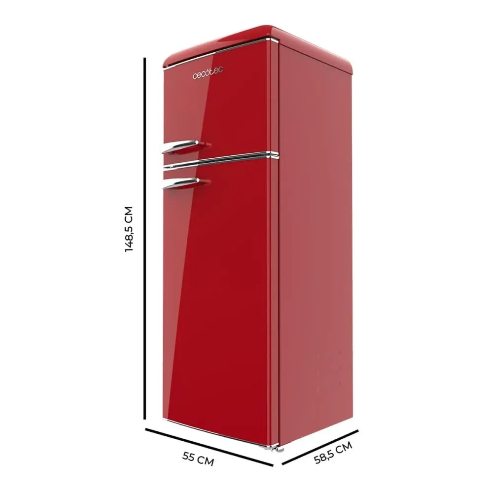 Frigorifero combinato Cecotec Bolero 215 L rosso 2 porte CoolMarket 2D E