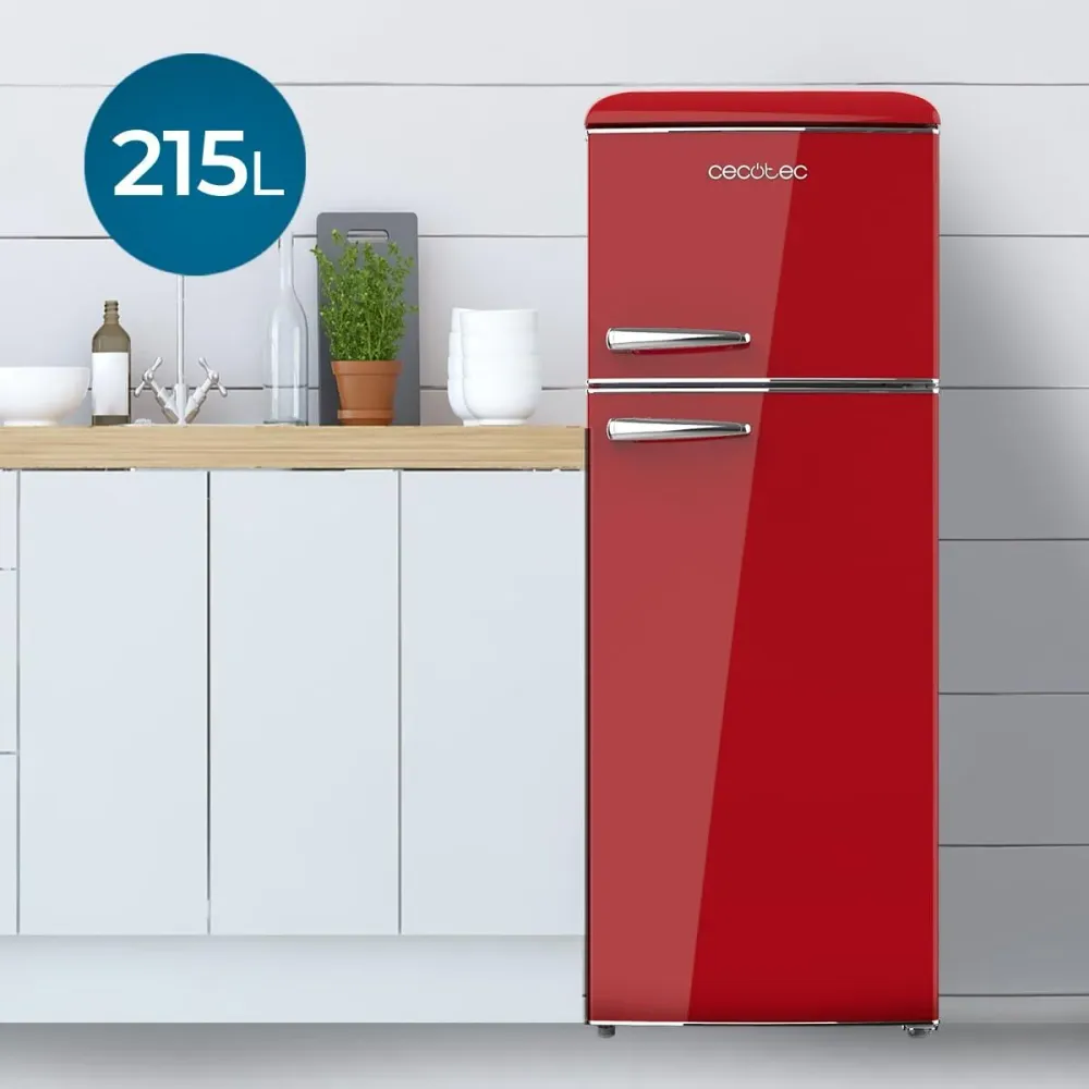 Frigorifero combinato Cecotec Bolero 215 L rosso 2 porte CoolMarket 2D E