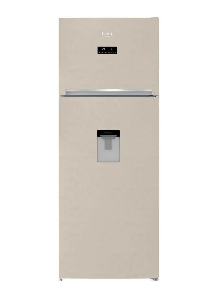 Frigorifero Doppia Porta Beko RDNE455E30DBN No Frost 406 Litri Classe F (A185xL70xP65,5) Sabbia Funzione ECO