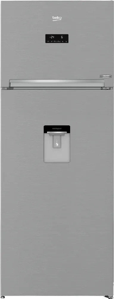 Frigorifero Doppia Porta Beko RDNE455E30DZXBN 402 Litri Classe F (A185xL70xP65,5) No Frost Compressore ProSmart Metallico