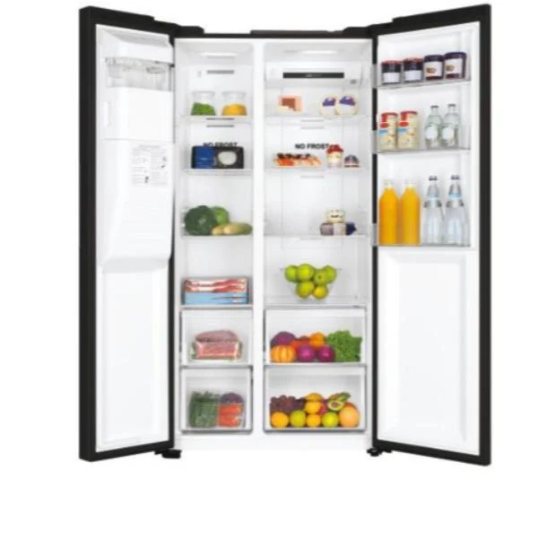 Frigorifero Side Side Haier HSOBPIF9183 515 Litri Classe energetica F (A1.775xL90,8xP65,9) No Frost Americano Serie 3 Nero