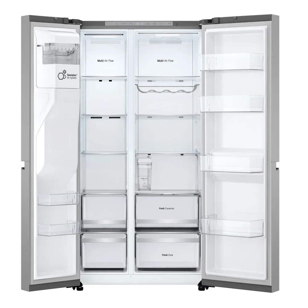 Frigorifero Side--Side Libera Installazione LG GSLE81PYBC 628L Classe C Wi-Fi Prime Silver