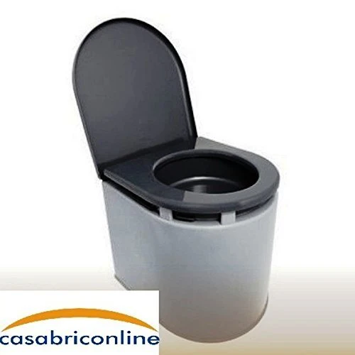 Giganplast WC Chimico Camper, 41x36x38 cm, 12 litri, portata 120 kg, Grigio