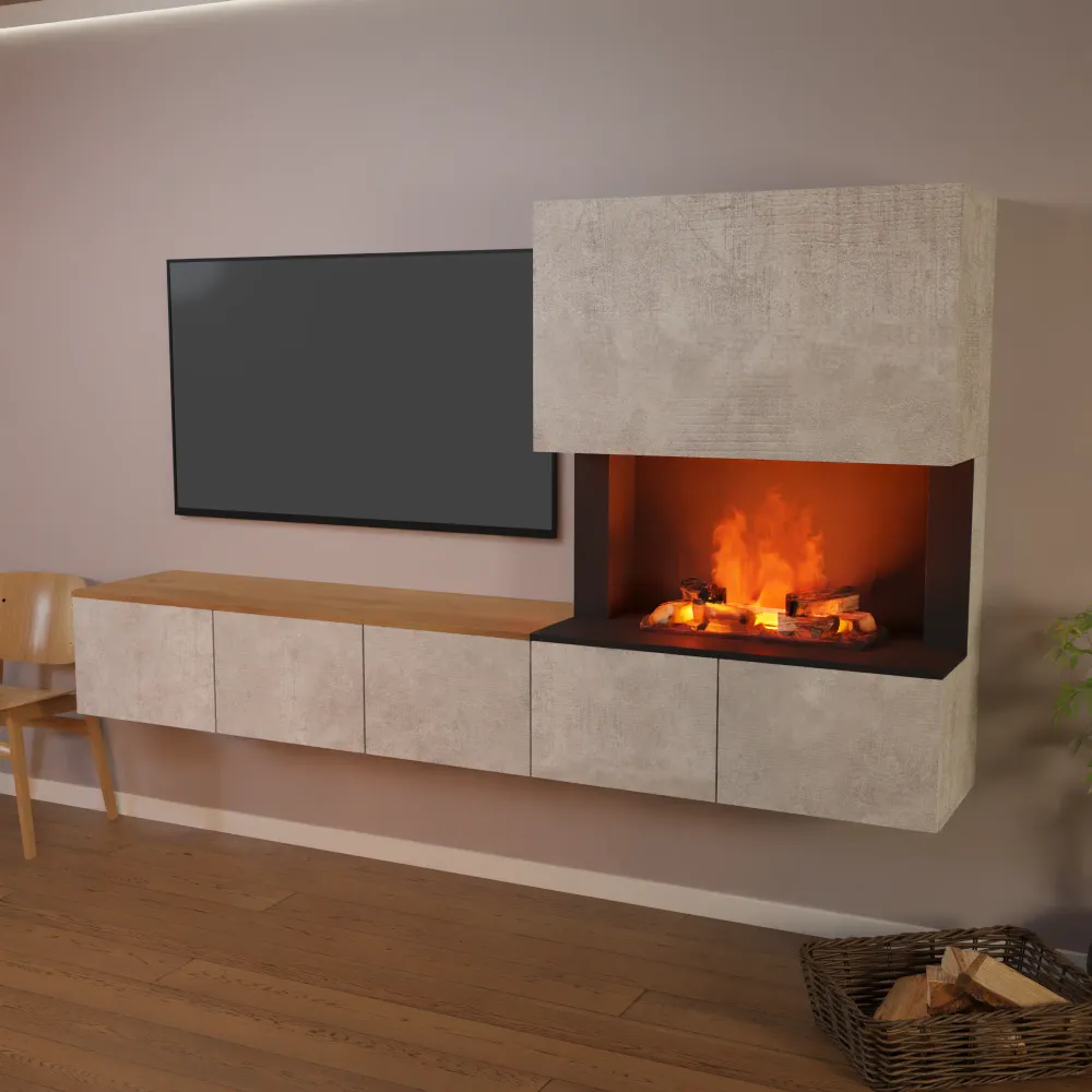 Glow Fire CW5 Sideboard vapore acqueo
