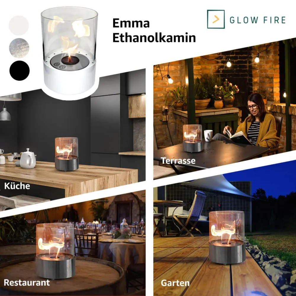 Glow Fire Emma Camino etanolo