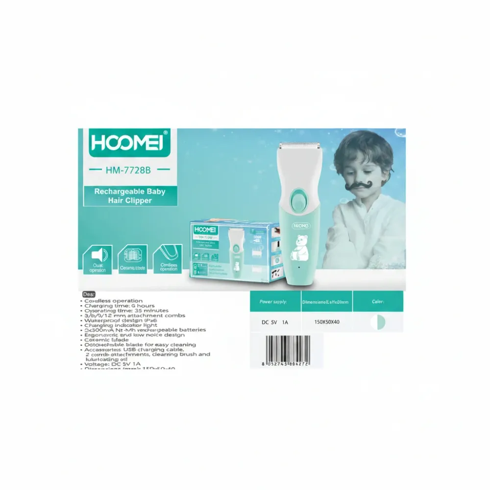 Hoomei Tagliacapelli Ricaricabile Hm-7728B (4272)