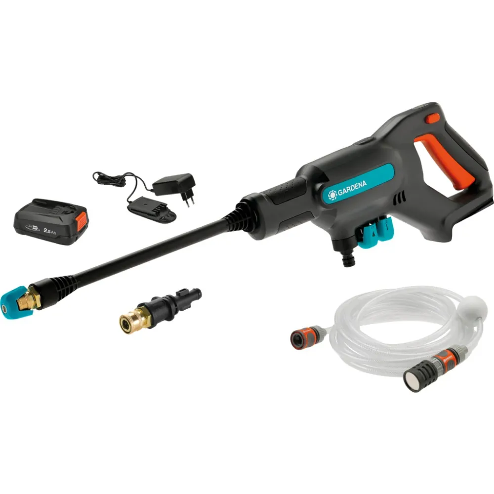 Idropulitrice media pressione senza fili AquaClean 24/18V P4A / Set pronto all'uso