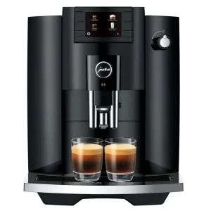 Ⓜ️🔵🔵🔵 JURA E6 Piano Black - Macchina da caffè espresso COMPLETAMENTE AUTOMATICA (dai chicchi al caffè), colore PIANO BLACK...