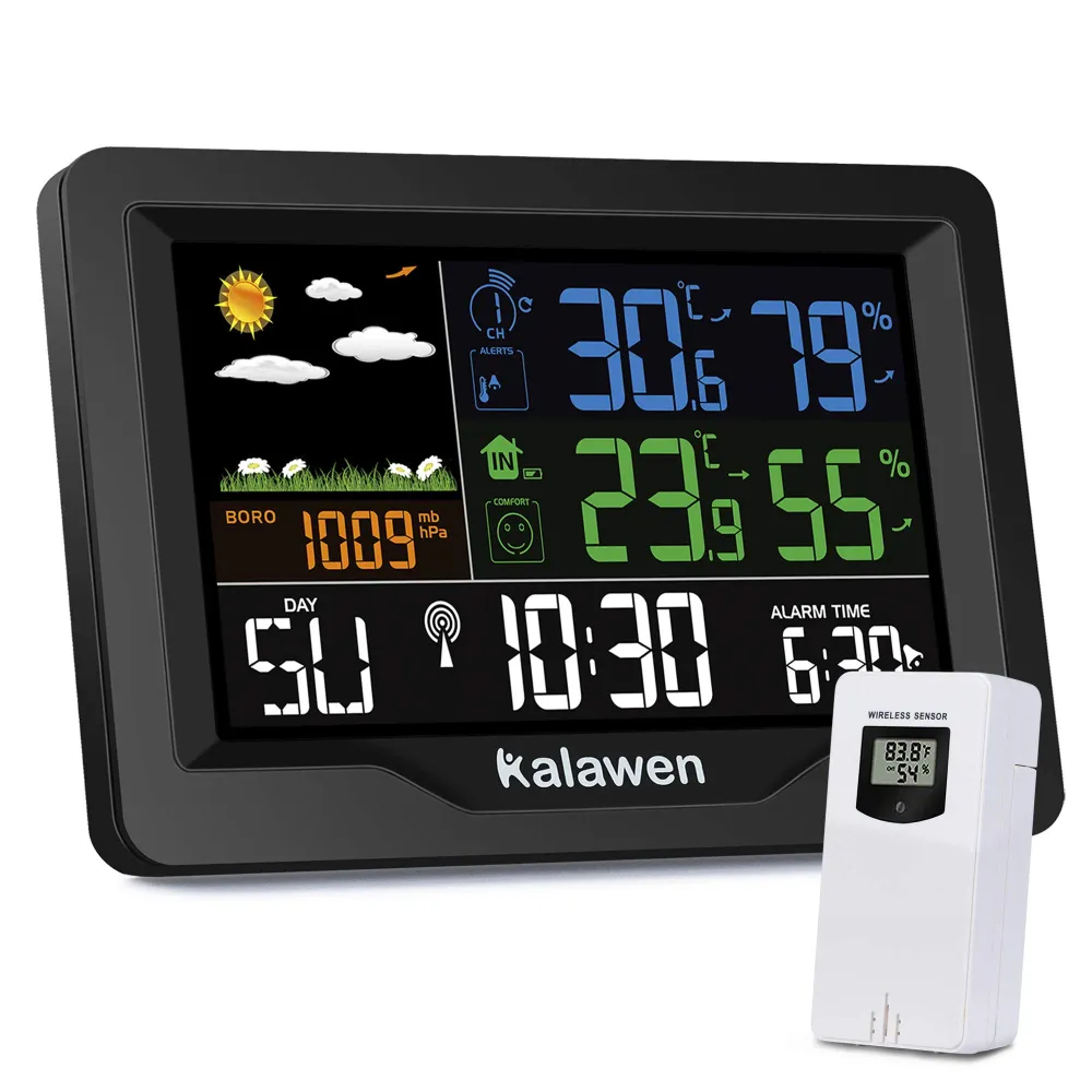 Kalawen Stazione Meteo Meterologica Automatica Digitale Wireless con...