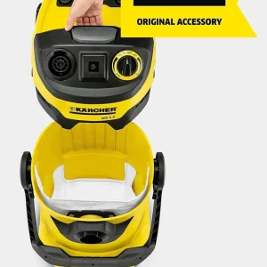 Karcher 2.863-006.0 Sacchetto Filtro Vello per Aspiratori WD 4/5/6 Set di 4 Pezzi Beige