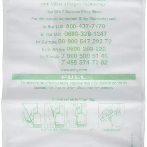 Kirby Universal Bag #204811 - Hepa White Cloth Bags