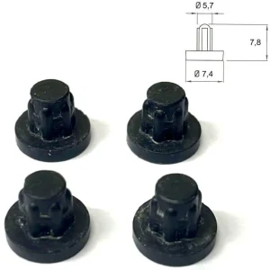Kit 4pz piedini gomma piano cottura Foster 764010175